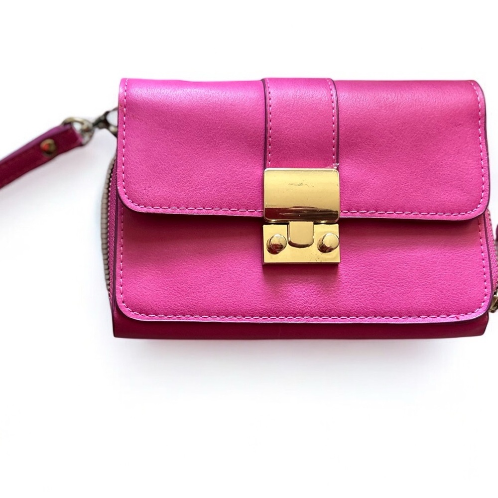 SONDRA ROBERTS HOT PINK WRISTLET WALLET